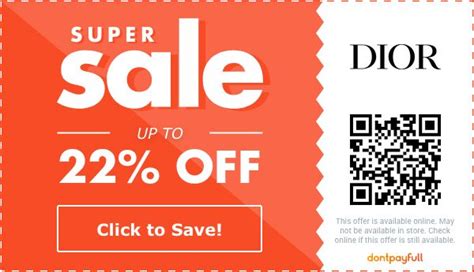 dior promo code 2023|dior coupon codes.